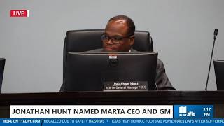 MARTA names Jonathan Hunt as new CEO and GM