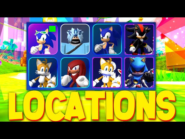 HOW TO GET ALL CHARACTER LOCATIONS in SONIC SPEED SIMULATOR! (Character  Locations) 