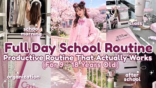 Full Day School Routine | Productive & Realistic School Routine