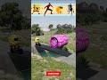 🔥Sponge Bob,Spiderman,Among US,Crazy Frog Cars🚗VS Barbiev Bollard BeamNG🚗🎮 Shorts!🔥