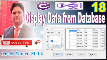 How to show table data in dataGridView in c# in Urdu Hindi p18