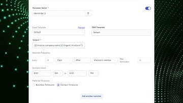 Default Reminders for Invoices to Improve Payment Collection