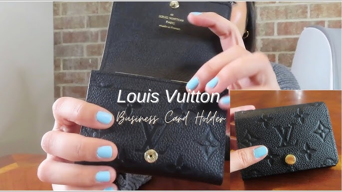 6 Year Update LOUIS VUITTON Business Card Holder Empreinte Leather