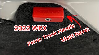 2022 Wrx Perrin Trunk Handle Install