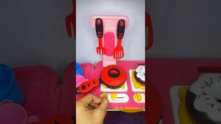 Satisfying with unboxing and review Miniature kitchen set toys #toys #viral #pinkkitchenset