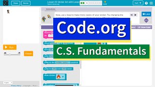 Code.org Express Lesson 11.3 Mini-Project: Sticker Art | Answers Explained | Course C Lesson 10.3