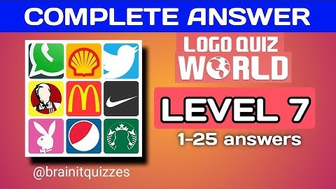 Logo Quiz World, Global | level 7 answers. @brainitquiz #logoquizworld