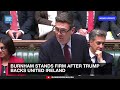 UK PM Burnham Stands Firm After US President Trump Backs United Ireland | Dawn News English
