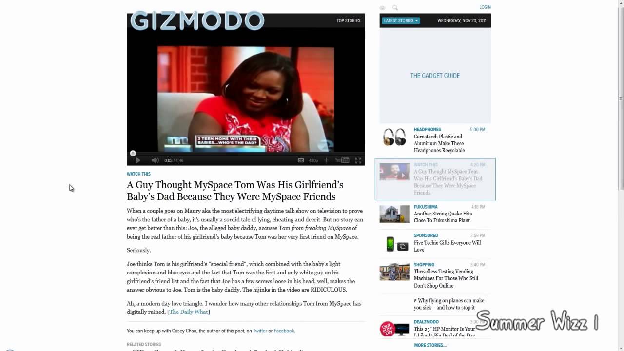 A Guy Thought MySpace Tom Was His Girlfriend s Baby s Dad Because They