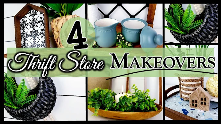 *HIGH END* THRIFT STORE TRANSFORMATIONS | DIY Thrift Flip Decor | TRASH TO TREASURE