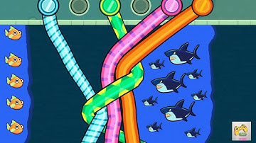 Save The Fish Game Gameplay Fishdom New Wire Solution Friends Game  Walkthrough Ads Level (555- 557)