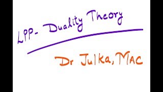 LPP 12 Duality Theory