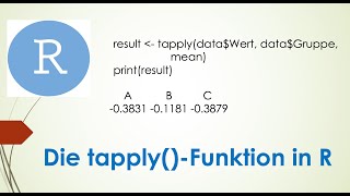 tapply-Funktion in R einfach erklärt