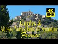 Gordes and snanque abbey france in 4k u.