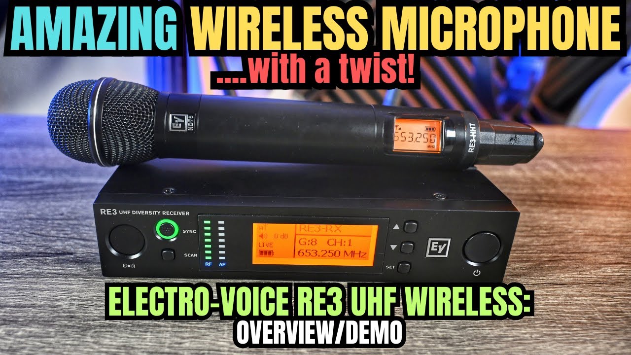 AMAZING WIRELESS Microphone System: Electro-Voice RE3 UHF Wireless 