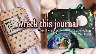 wreck this journal flip through! (completed) || emma.wtj  🌸✨
