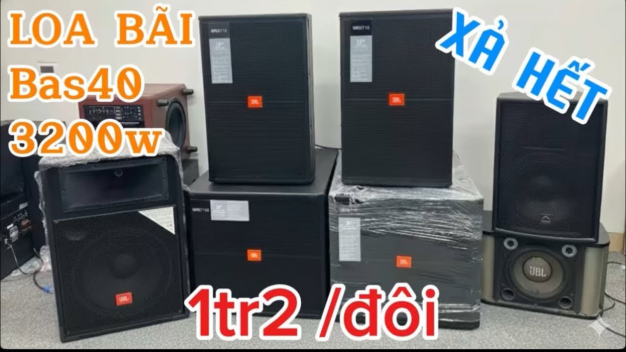 Xả hết loa bãi Mỹ bass 40 chạy 3200W chỉ 1tr2/đôi bao ship, lh:0834,970,555