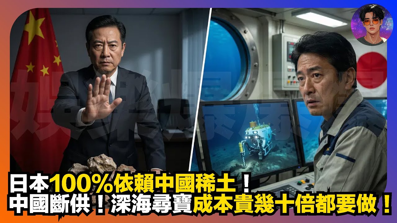 【深度分析】日本100%依賴中國稀土｜中國斷供｜深海尋寶成本貴幾十倍都要做｜娛樂爆爆爆