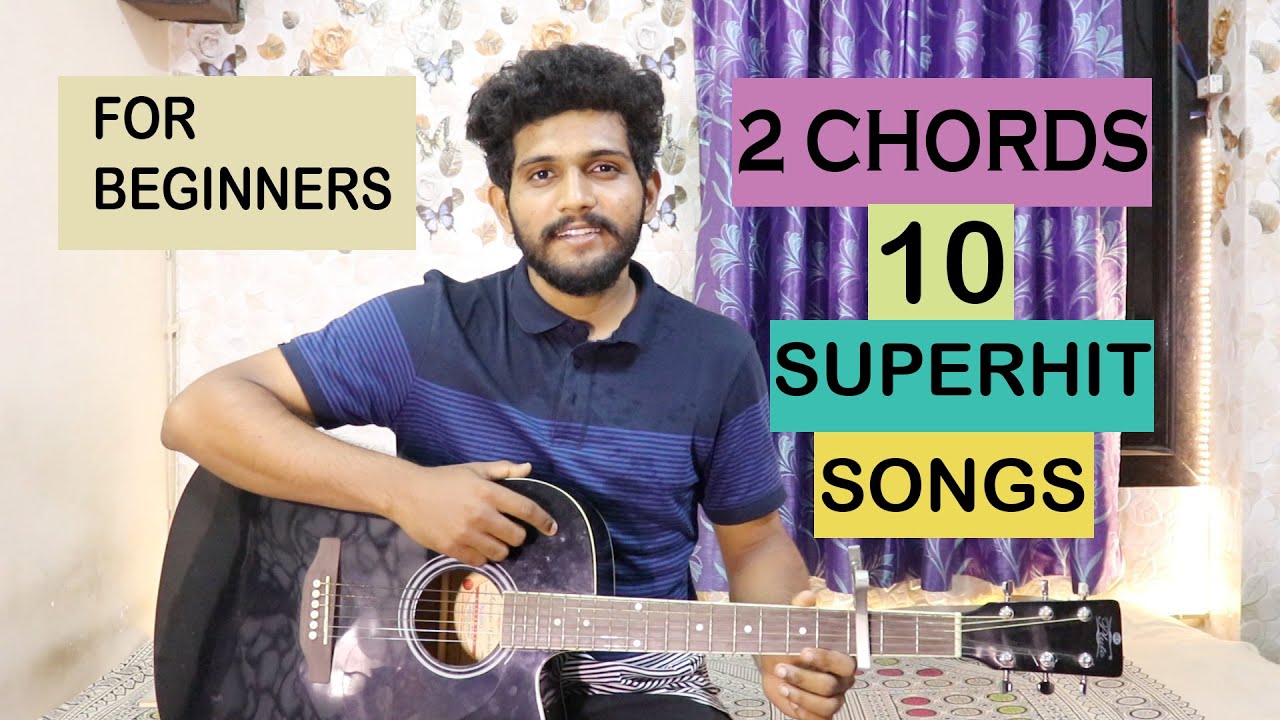2 CHORDS 10 SUPERHIT SONGS | 10 Guitar songs MASHUP Lesson |Bollywood/Hindi Songs Mashup |Two chords