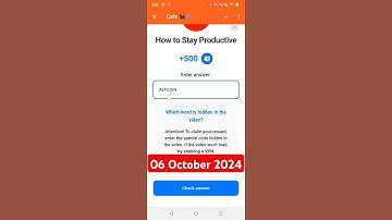 CATS VIDEO CODE TODAY | How to Stay Productive