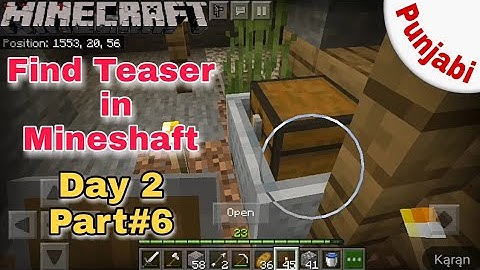 Minecraft Survival series in Punjabi  Exploring Mine shaft Day 2 Part 6//