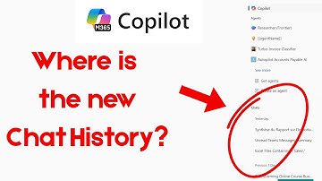 Where to find Microsoft 365 Copilot Conversations History