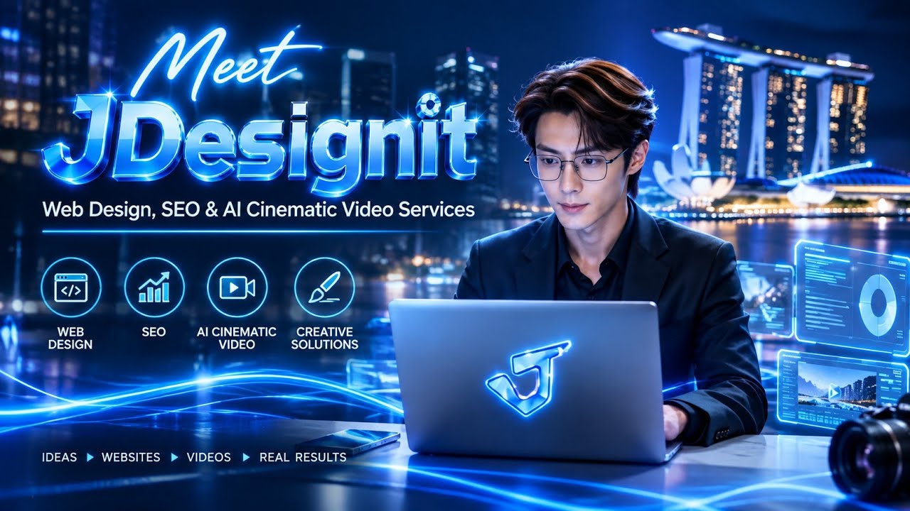 Meet JDesignit 🇸🇬 | Web Design, SEO & AI Cinematic Video Services