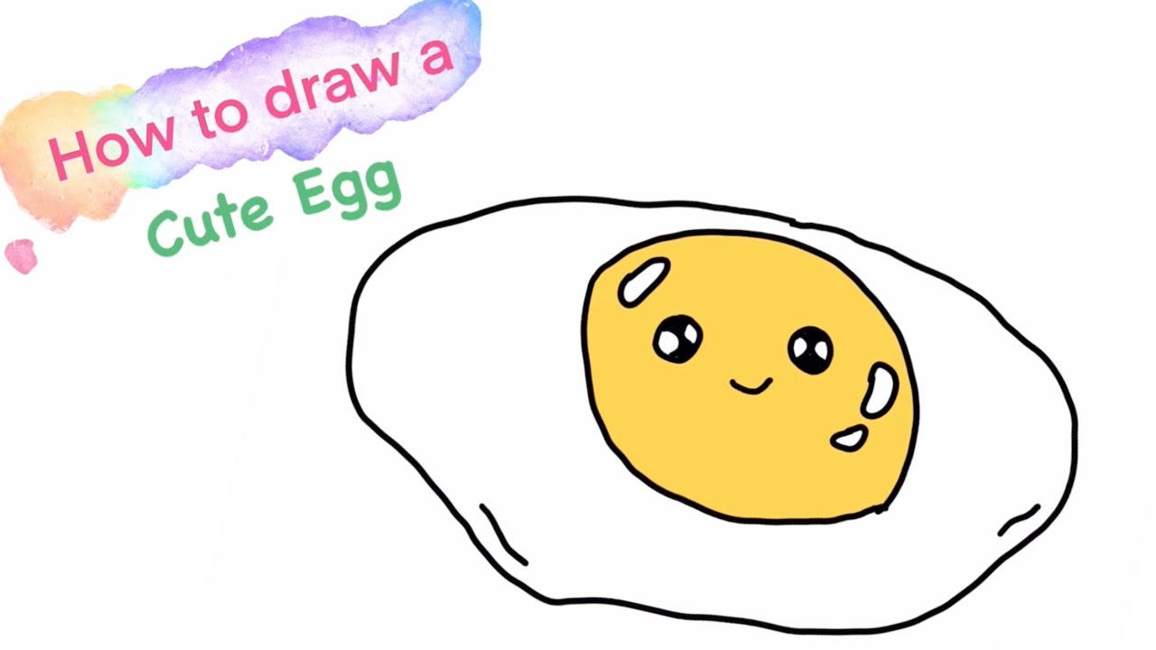 How to draw a Cute Egg #super easy - YouTube