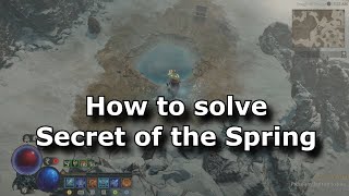 Diablo 4 - How to solve Secret of the Spring
Diablo 4 - How to solve riddle in the side quest called Secret of the Spring.
Also in this guide Im explaining how to use emotes. Diablo 4 - How to solve Secret of the Spring