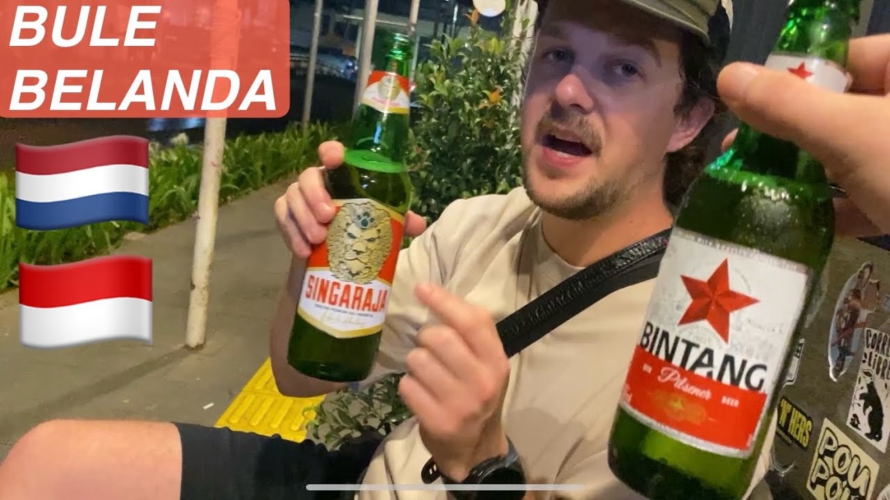 Иностранцы из Нидерландов пробуют индонезийское пиво 🍺🇮🇩