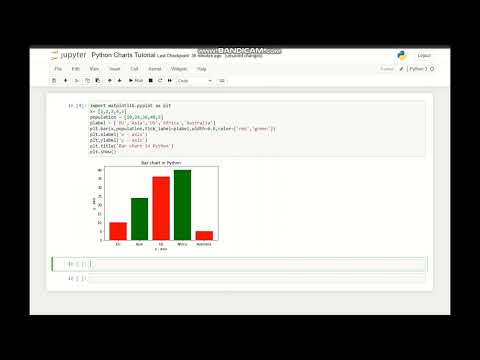 How to draw Bar & Pie Charts in Python - Python For Beginners Tutorial #python