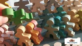 Montessori Rainbow Wooden Toys: Stacking People Blocks