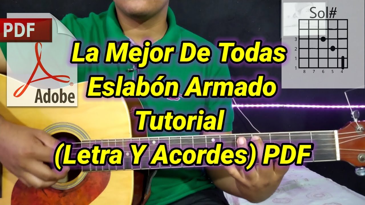 La Mejor De Todas Eslabón Armado Tutorial (Acordes)-Tutorial En