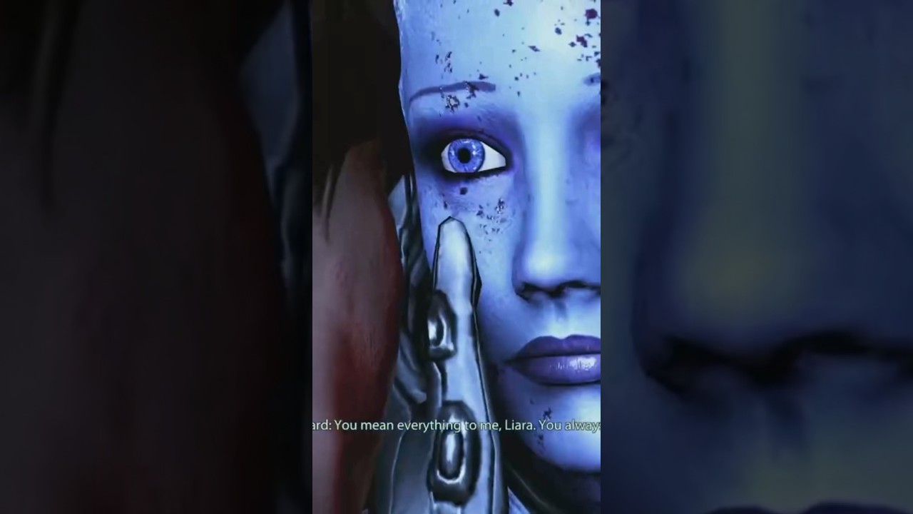 Liara’s (final?) goodbye to her love, Commander Shepard 