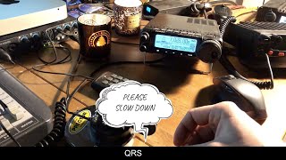 QRS CW QSO  Remember to slow down!