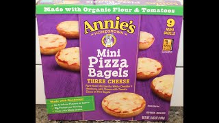 Annie’s Homegrown: Mini Pizza Bagels Three Cheese Review