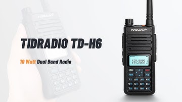 TIDRADIO TD-H6 | 10 Watt Dual Band Ham Radio