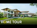 A Modern House in Ahmedabad With Traditional Sloping Roofs (Home Tour).
