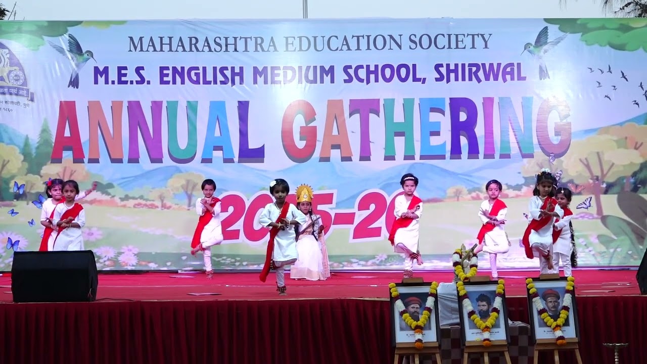 Saraswati Vandana Song | Sr Kg Div A Dance |  MES Shirwal  | MES Annual Gathering 2025