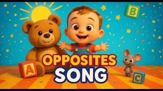 Opposites Song For Kids Big And Small, Loud And Quiet 3D Animated Nursery Rhyme