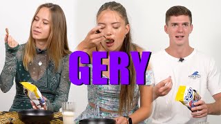 Eating GERY CEREAL SNACK for first time in Indonesia