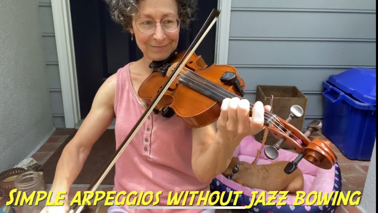 A Minor Swing progressive (arpeggio) improvisation - Miss Moonshine’s week 4 jazz fiddle w/ Karen