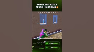 ZHYRX IMPOSSIBLE 1V4 IN SCRIMS 🔥 #bgmi