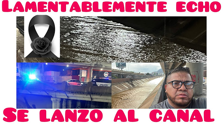 Se lanza al canal de la Teófilo Borunda// No puedo ron hacer nada