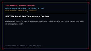 VETTED Local Sea Temperature Decline