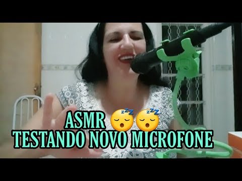 ASMR testando microfone novo 😅
