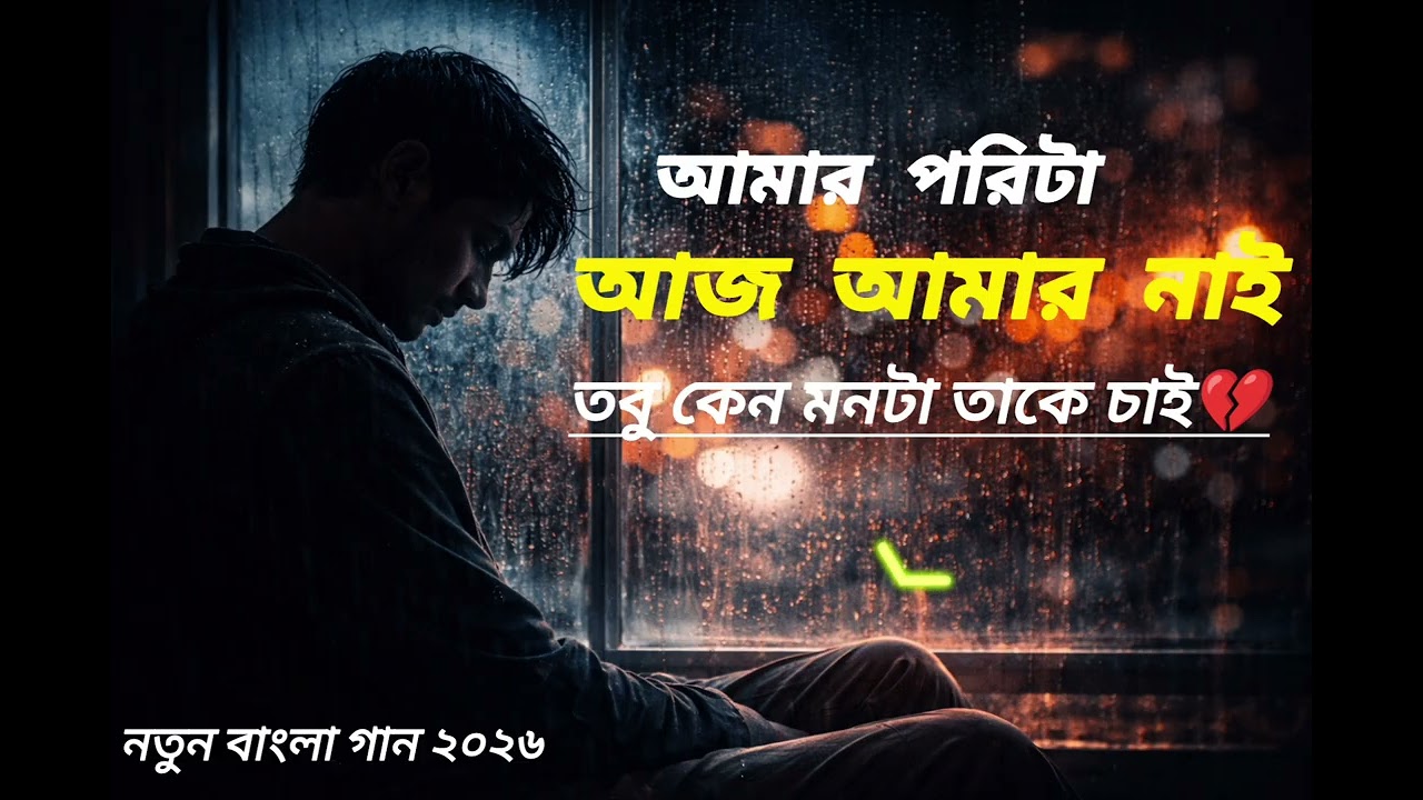 আমার পরিটা আজ আমার নাই 💔 | New Bangla Sad Song 2026 | Heart Broken Love Song