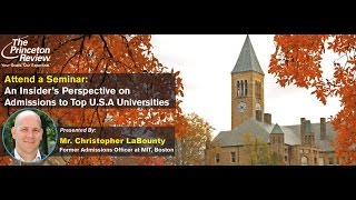 Perspective on Admissions to Top US Colleges by  MIT's Former Admissions Officer
