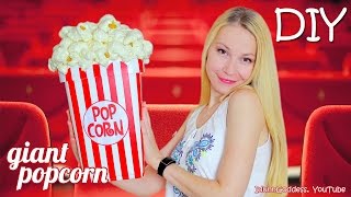 How To Make A Giant Popcorn Storage Bucket - DIY Giant Non-edible Popcorn