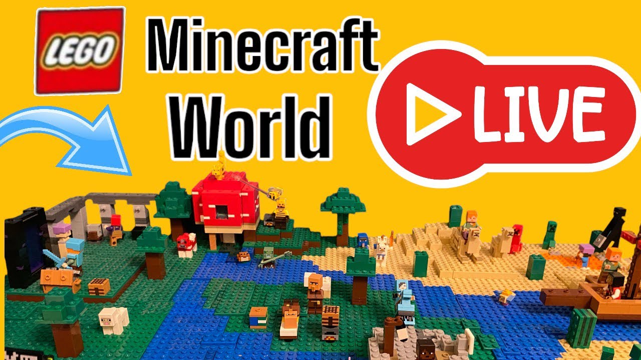 Building more to my Lego Minecraft world - YouTube